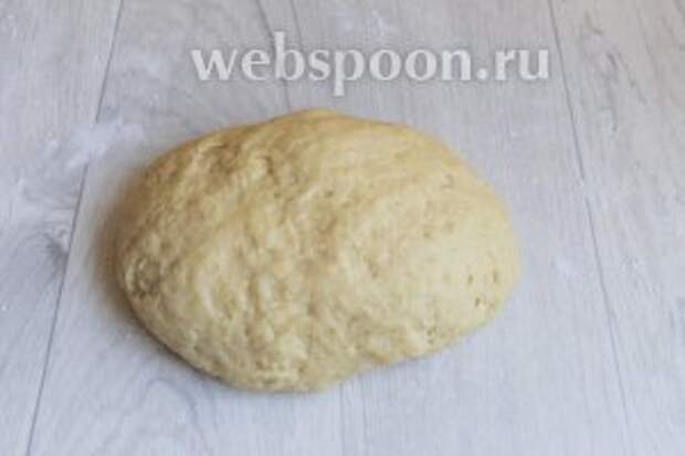 Замесим тесто. Накроем его чашкой и оставим на столе на 0,5 часа.