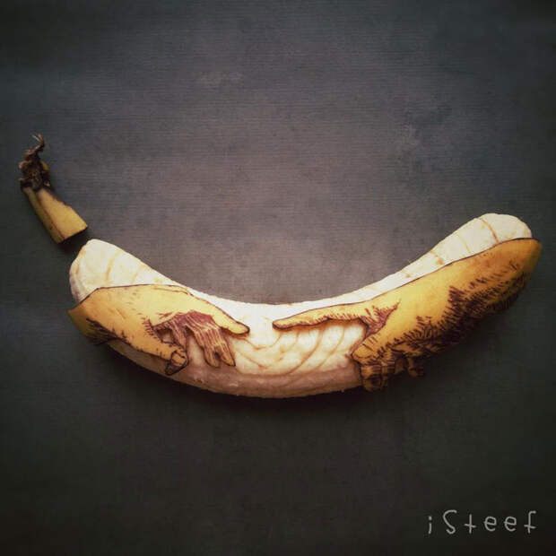 Банан как полотно для творения