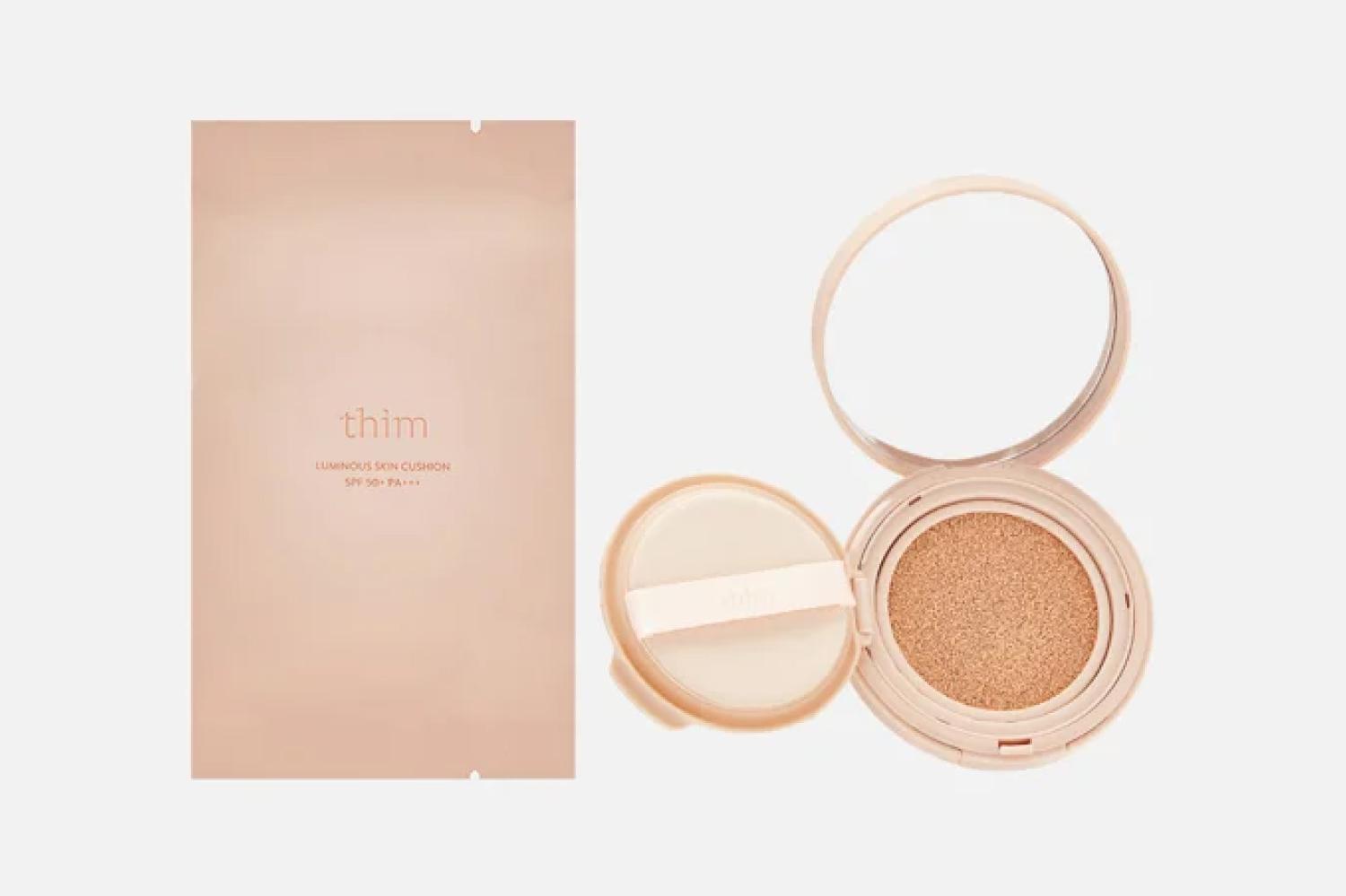 Тональный кушон с эффектом сияния spf 50, Thim, 4571 руб. («Золотое яблоко»)