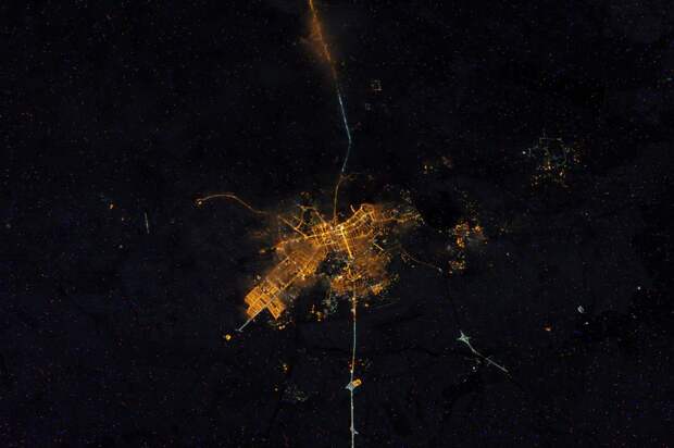 Как выглядят города россии из космоса