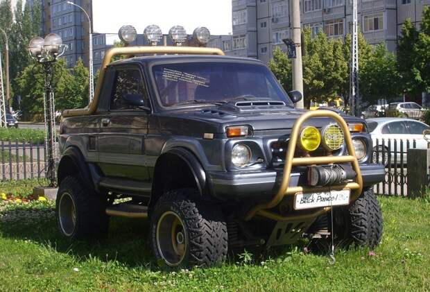 Внедорожник &quot;Черный Принц&quot; из 90-х авто, внедорожник, нива, тюнинг