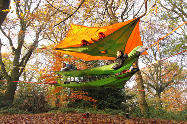 Дом на дереве: многоярусная палатка-гамак Tentsile, палатка-гамак