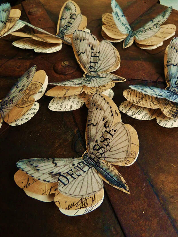 Бабочки из журнальных страниц (6) (525x700, 503Kb)
