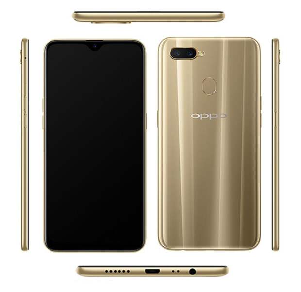 Смартфон среднего уровня Oppo A7 показался на рендерах