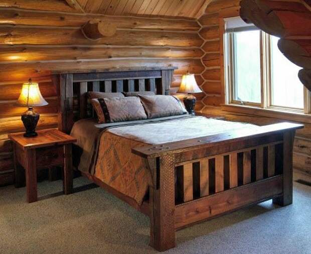 Barnwood Bed (600x490, 151Kb)