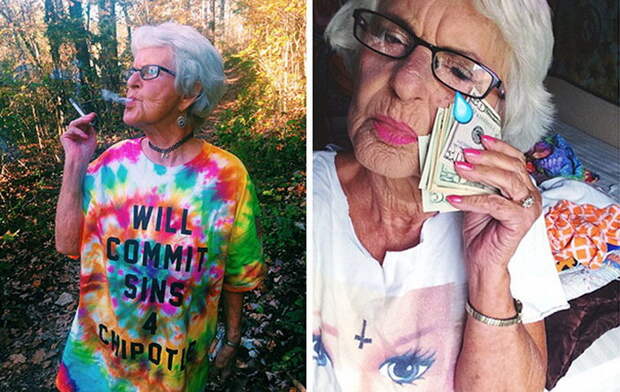 86-летняя бабуля Baddie Winkle и ее офигеннный Instagram