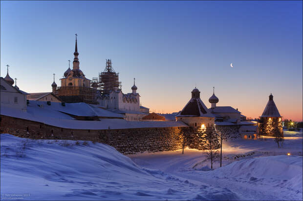 Соловки зимой, Соловецкий монастырь