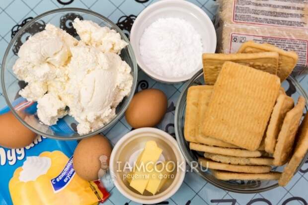 Ингредиенты для сырника с халвой