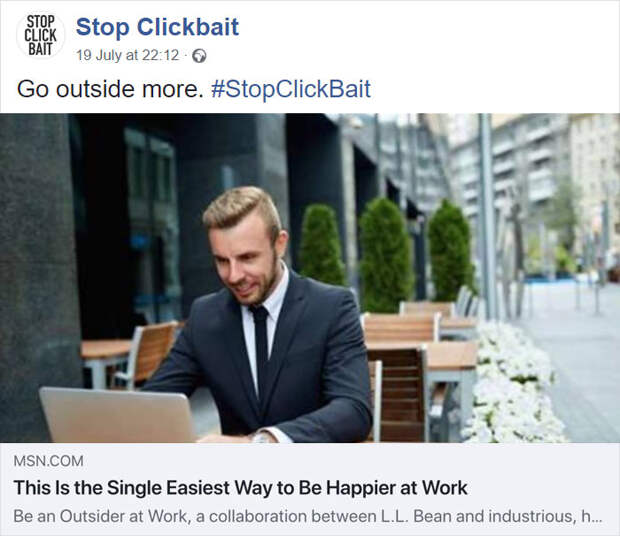 Stop Clickbait