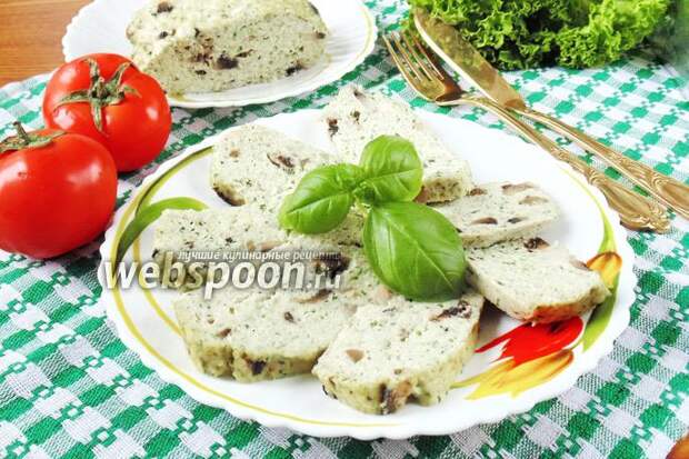 Фото Мясная запеканка со шпинатом и грибами