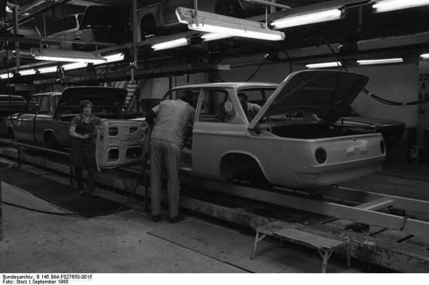 Как собирали BMW в 60-х годах прошлого века авто, история, bmw, производсство, завод