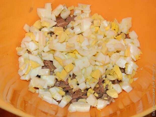 Мясной салат