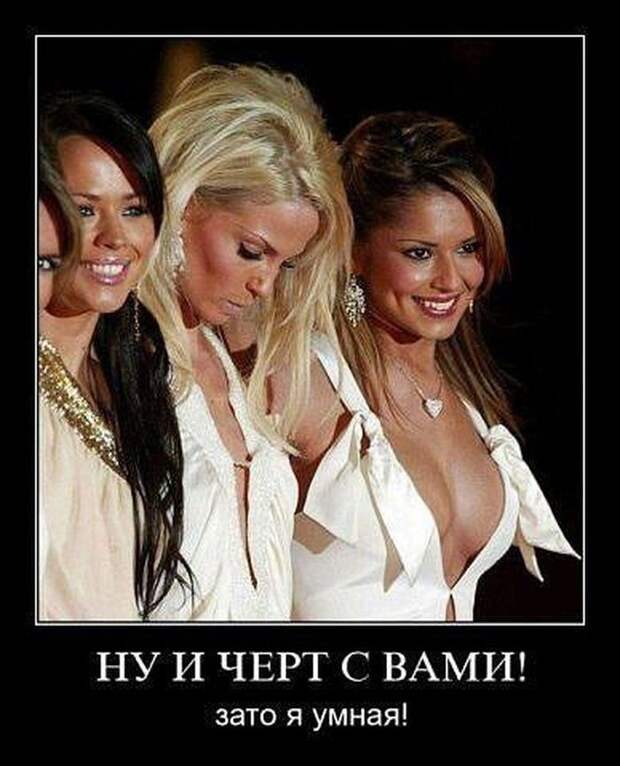 18 веселых демотиваторов о блондинках блондинка, демотиватор