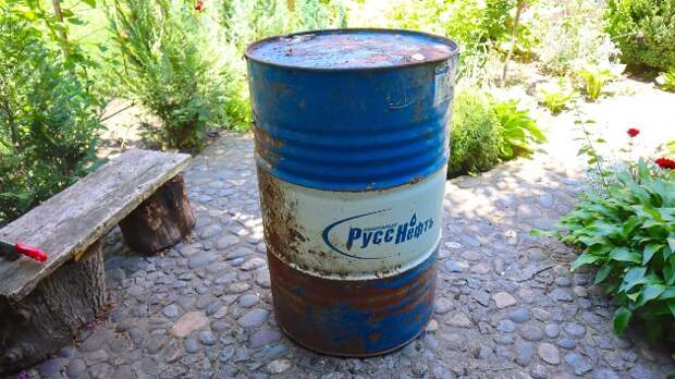 Как из металлической бочки сделать дизайнерский стол на дачу: мастер-класс и результат