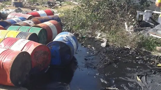 Под Севастополем ликвидировали свалку нефтепродуктов