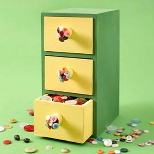 декор из пуговиц