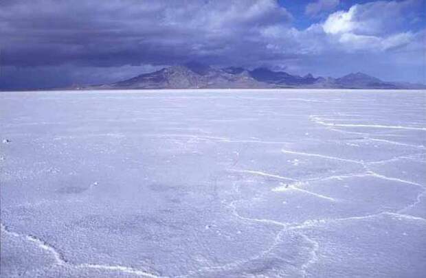 Bonneville Salt Flat, Юта, США природа, чудеса