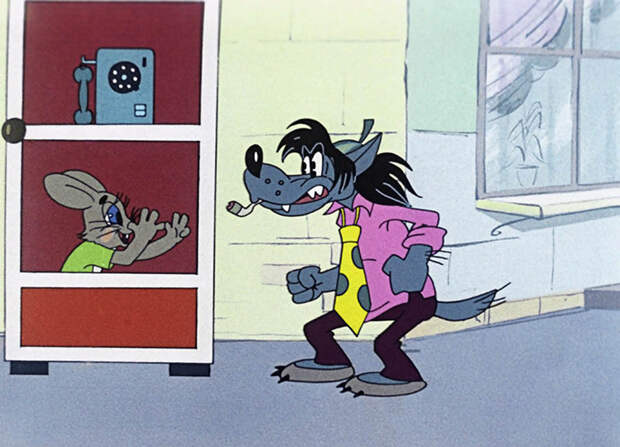 Волк в советской версии мультфильма 