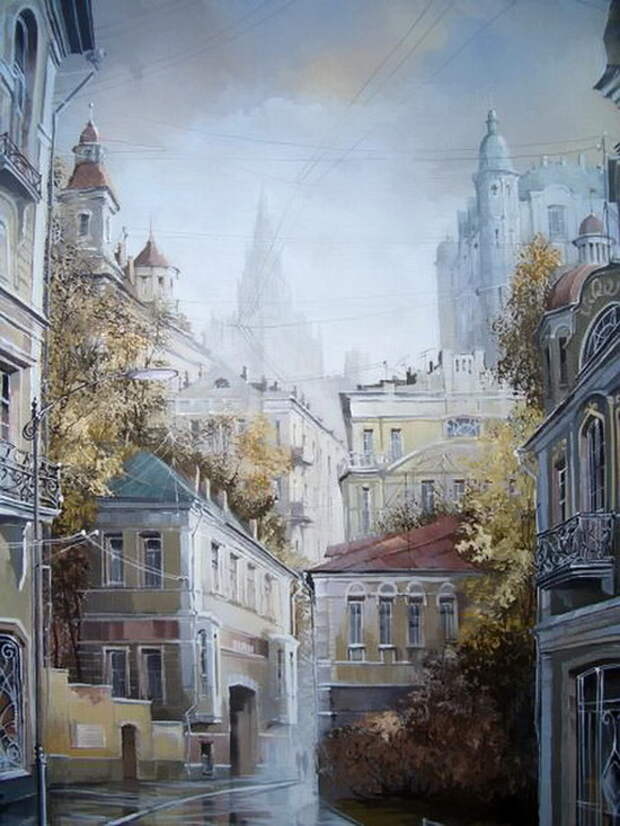 Художник Александр Стародубов - Старая Москва