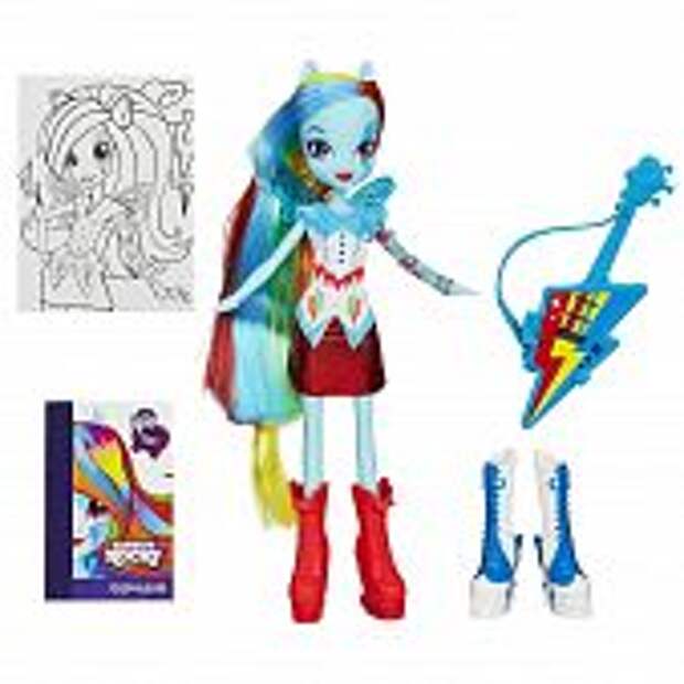 Кукла My Little Pony Рэинбоу Дэш Эквестрия герлз Rainbow Rocks