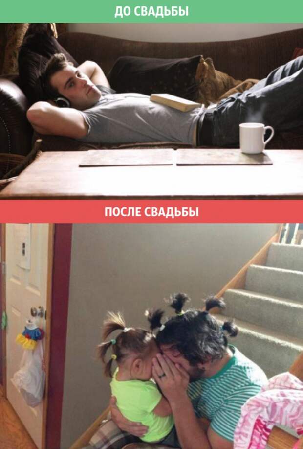 9 фотографий о том, как меняется жизнь после свадьбы жизнь, свадьба