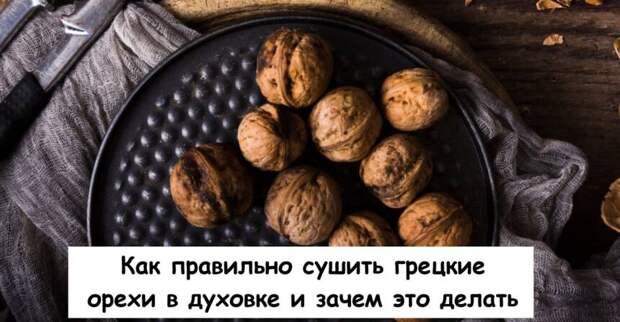 Как правильно сушить грецкие орехи в духовке и зачем это делать