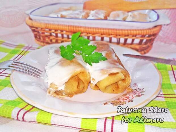 Блины с грибами Блины с грибами