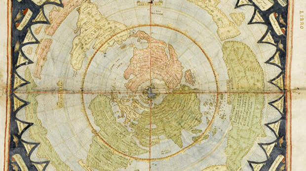 Неизвестные континенты на карте Урбано Монте 1587 года
