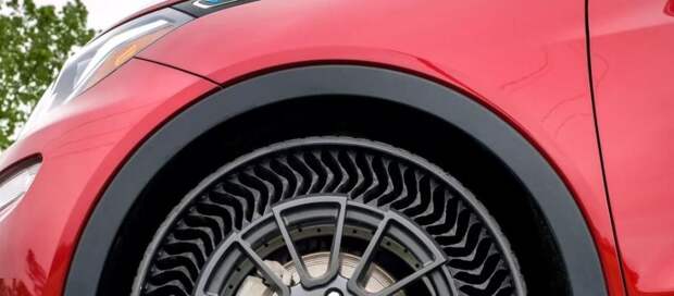Безвоздушные шины: Michelin и GM к 2024 году запустят в производство шины, которые не нужно будет накачивать
