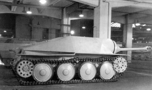 Первый макет Jagdpanzer 38, январь 1944 года артиллерия, бронетехника, вмв, германия