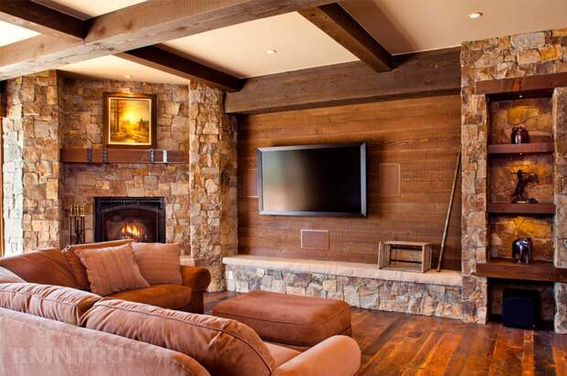 Декоративный камень в классическом интерьере