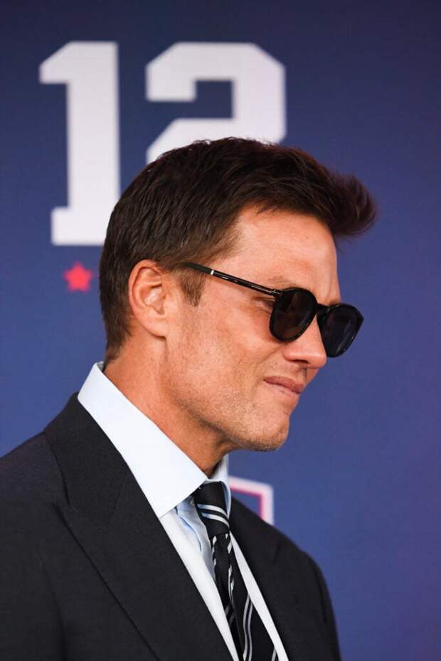 Tom Brady arrives prior to his 2024 Hall of Fame Induction Ceremony at Gillette Stadium on June 12, 2024 in Foxborough, Massachusetts. 