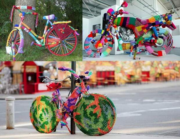 Как можно раскрасить свой город яркими красками и дарить радость вязание для улиц, дизайн, рукоделие, сделай сам, ярнбомбинг