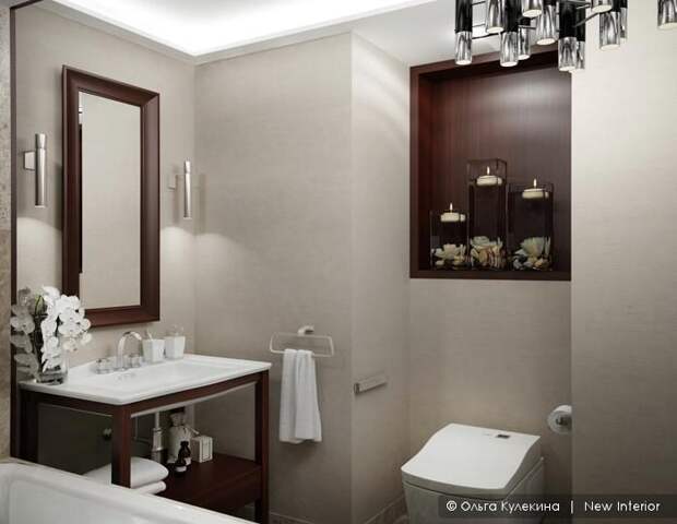 Варианты интерьера ванной комнаты, красивые ванные, дизайн интерьера ЖК Гранд Фамилия
