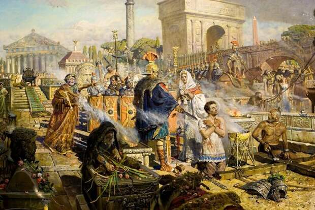 Казнь св. Георгия (Иллюстрация из открытых источников)