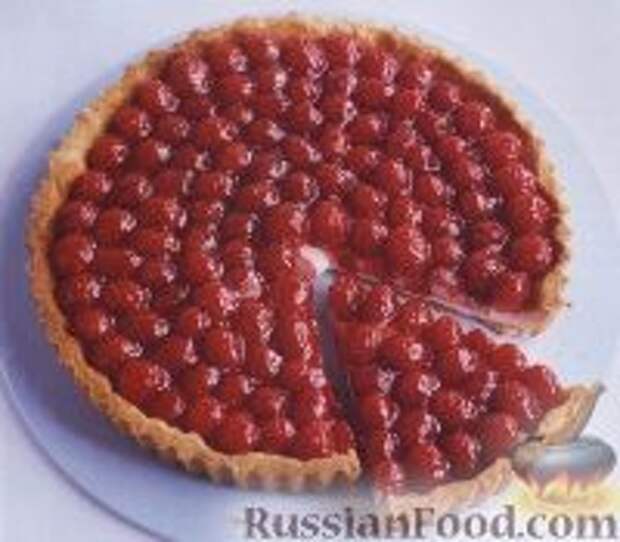 Фото к рецепту: Пирог с малиной