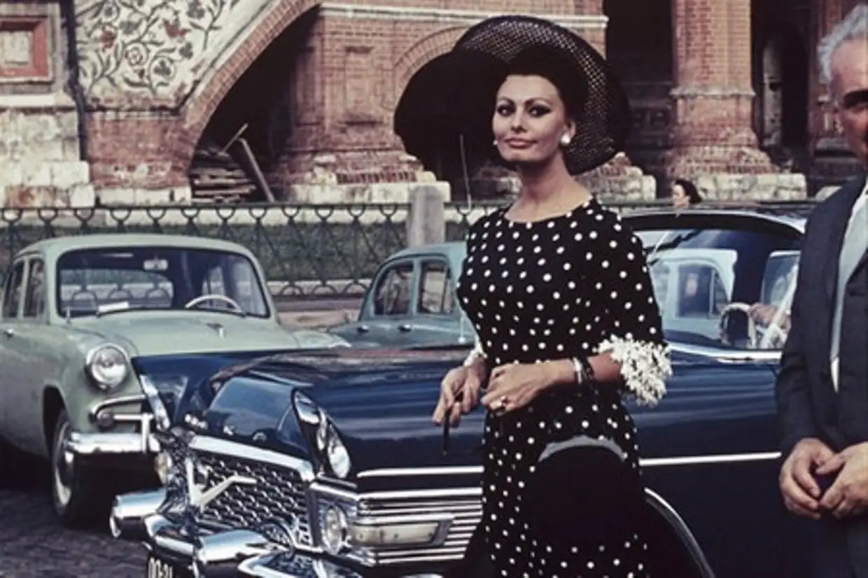 Софи Лорен в Москве 1965