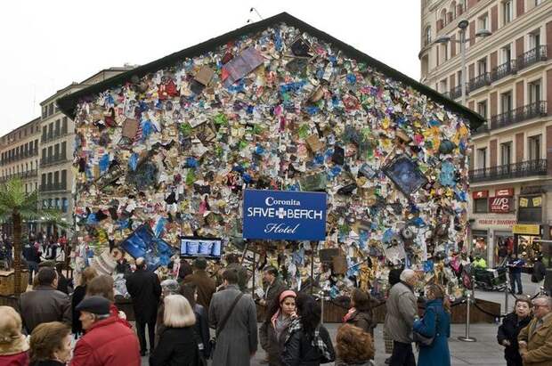 Невероятные здания, которые были построены из мусора  Невероятные здания, которые были построены из мусора архитектура, здания, мусор, отходы, факты