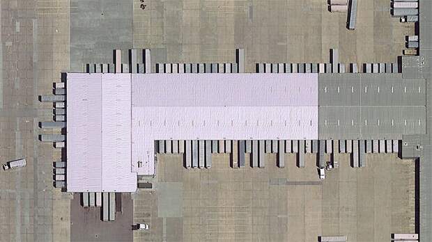9. Склад FedEx в Канзасе, США google earth, земля, фото
