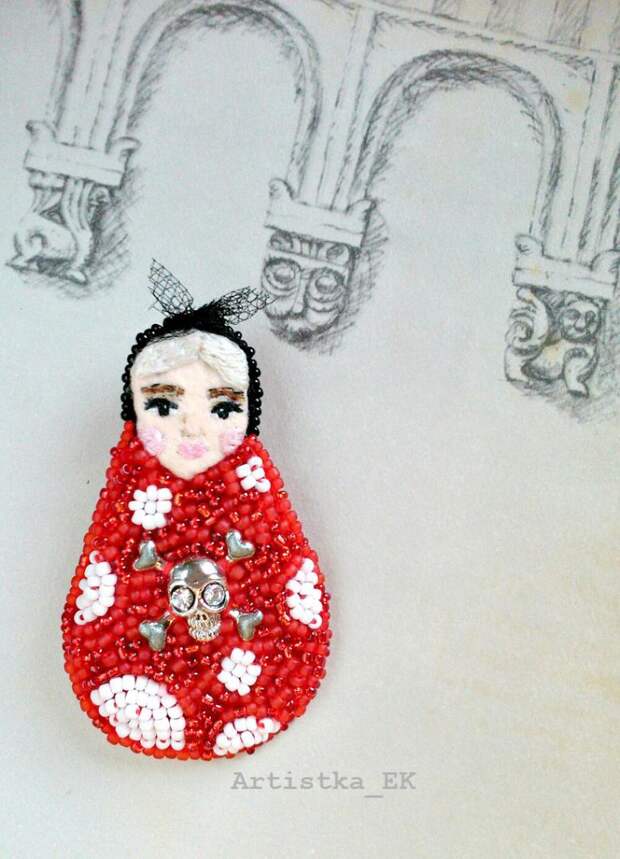 Мифические девицы: мини коллекция брошей от Artistka_EK