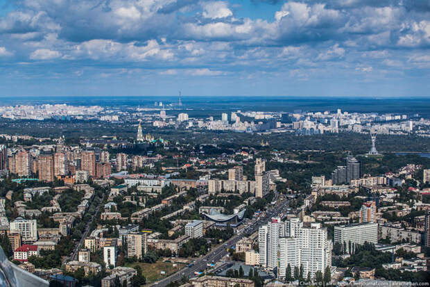 Киев с высоты птичьего полета