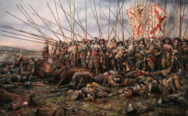 Последняя терция в сражении при Рокруа. Художник: Augusto Ferrer-Dalmau