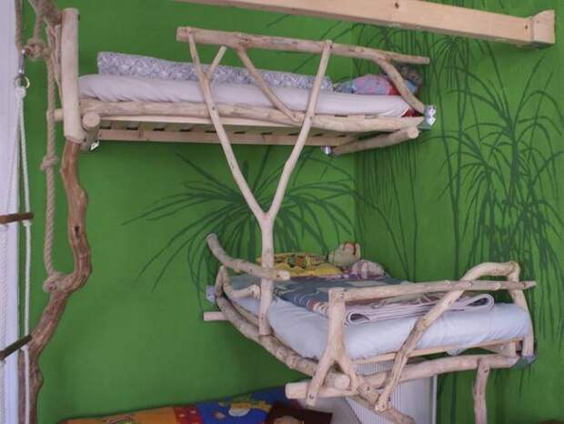 Папа сделал оригинальные кровати для детей кровать, папа, руками, своими