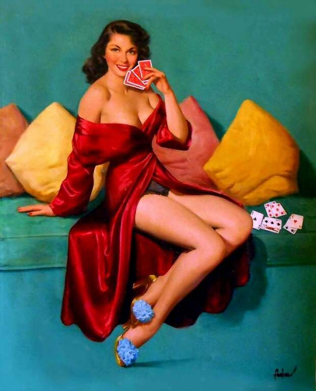Красотки! Художник-иллюстратор Art Frahm (1907-1981)