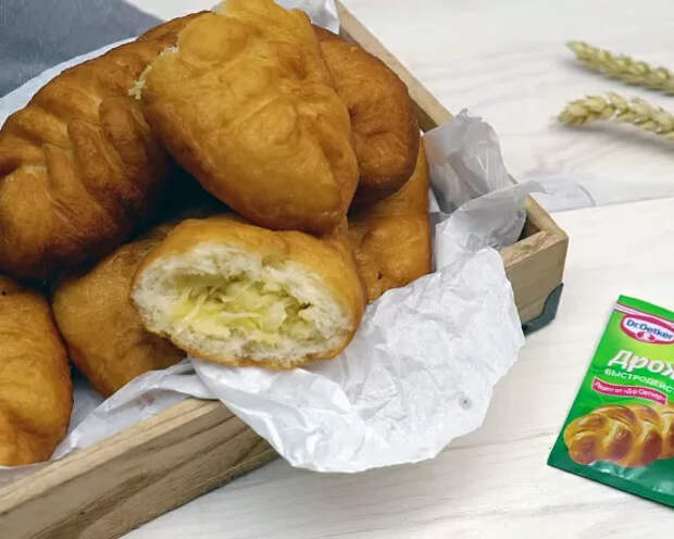 Дрожжевые пирожки с капустой