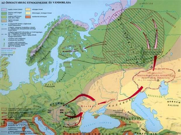 Карта расселения венгров