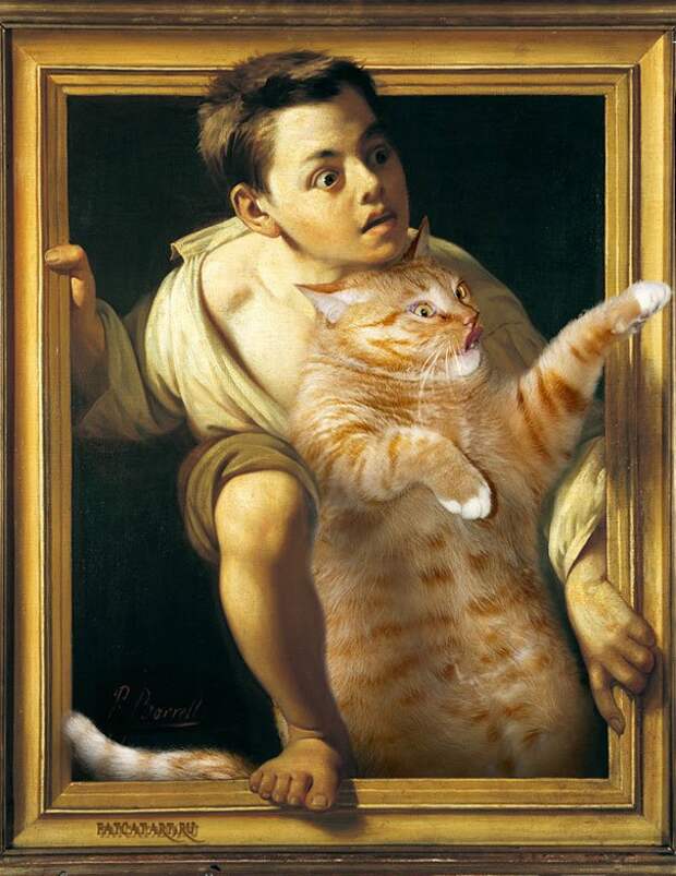 шедевры и рыжий толстый кот (14)