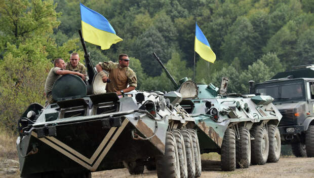Учения украинских военнослужащих. 11 августа 2015