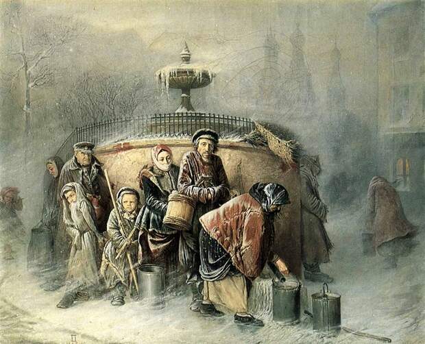 За водой. Художник Перов В.Г.