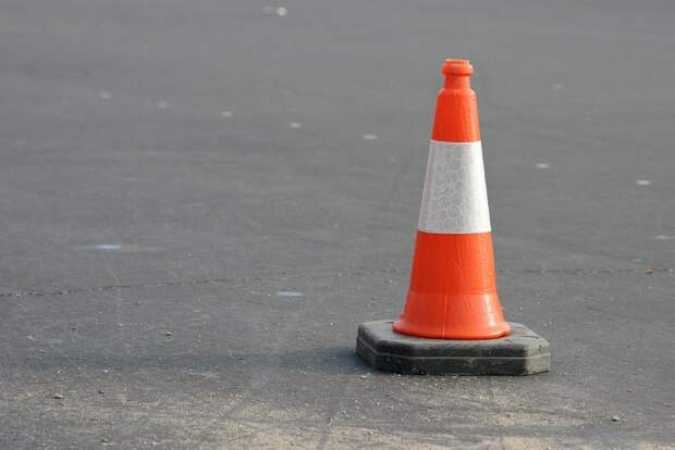 Caution, Cone, Orange, Traffic, White, Warning, Road